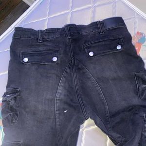 Black amiri cargo tatical jeans size 32